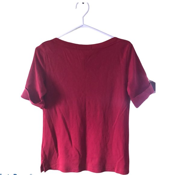 Karen Scott Women's Red Blouse NWT Petite Small - Picture 2 of 3
